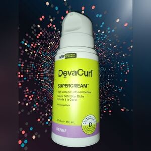 NEW DevaCurl SUPERCREAM Rich Coconut-Infused Definer (missing lid)